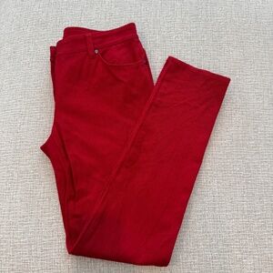 CHICO’S Getaway So Slimming 5 Pocket Red Pants Size 00 Regular